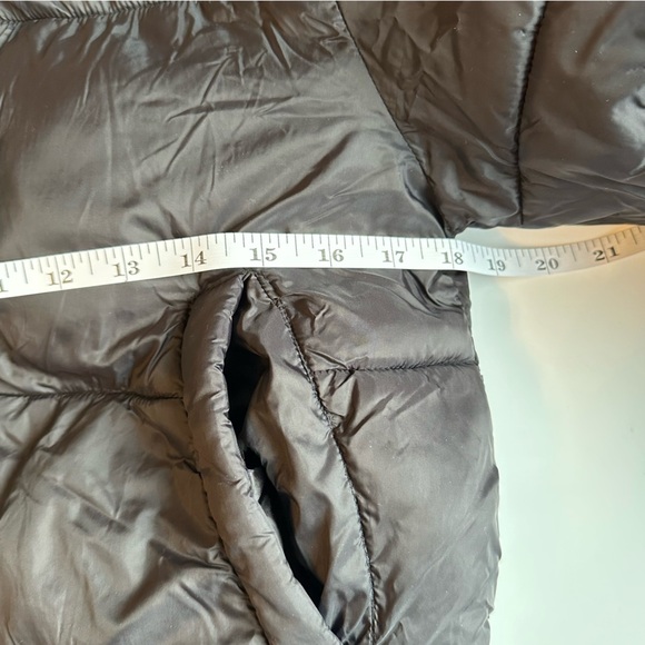 Ambiance Women’s Cropped Puffer Jacket Small Black Zip Front Long Sleeve - Picture 4 of 8